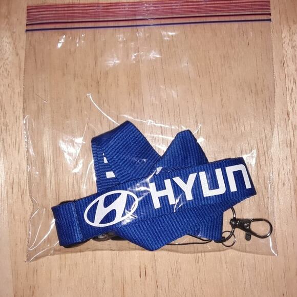 Hyundai Blue One Size Lanyard with Clip - Picture 6 of 7